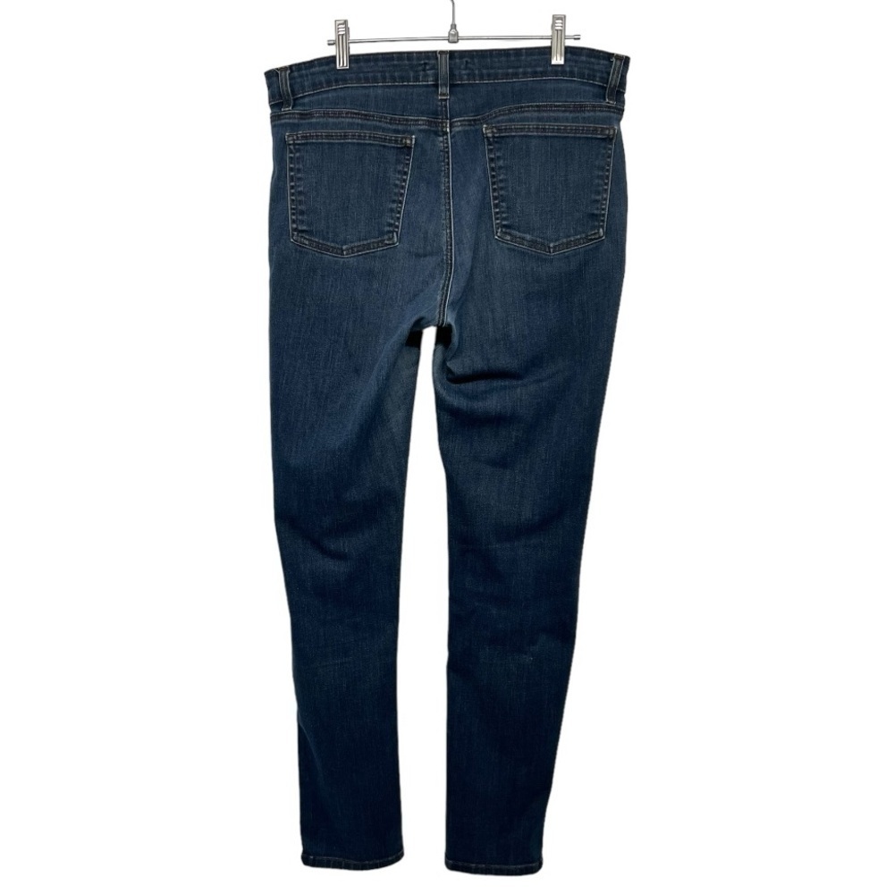 Eileen Fisher Mid Rise Dark Wash Stretch Denim Classic Skinny Jeans Women’s 10 - Picture 6 of 13
